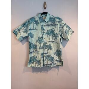 Cooke Street Honolulu Palm Tree Hawaiian Shirt Medium 100% Cotton